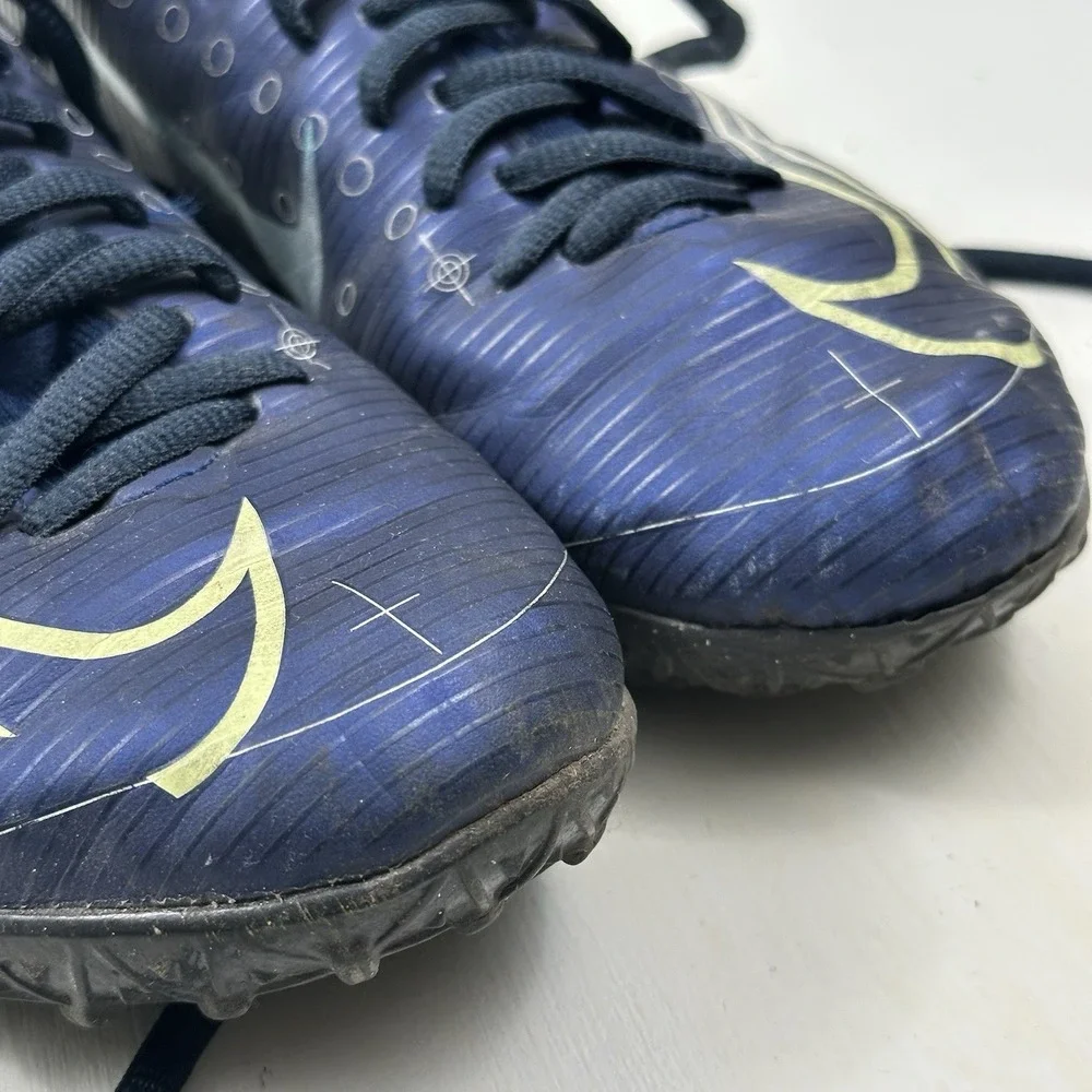 Nike Mercurial Superfly 7 Academy MDS TF Shoes 3.5Y Blue Turf Soccer Cleats‎